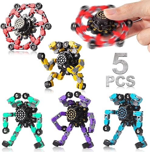 Miniatura 48 de Fidget Spinners transformables de 32 piezas para niños y adultos, juguetes sensoriales para aliviar el estrés para niños y niñas, juguetes