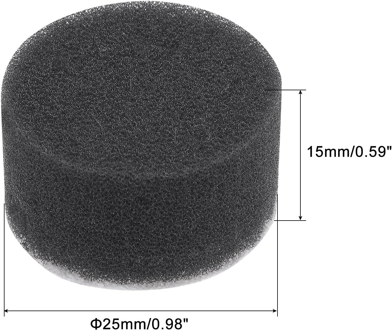 uxcell 1-Inch Dia Mini Polishing Sponge Pad for Cleaning Buffing Metal and Coating Surface Black 2pcs : Automotive