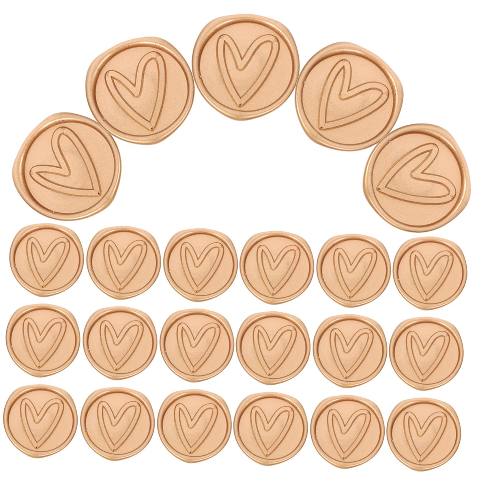 3 Sets Herzmuster Wachssiegelaufkleber Selbstklebende Siegelset Briefmarken Für Hochzeit 50 Stück * 3