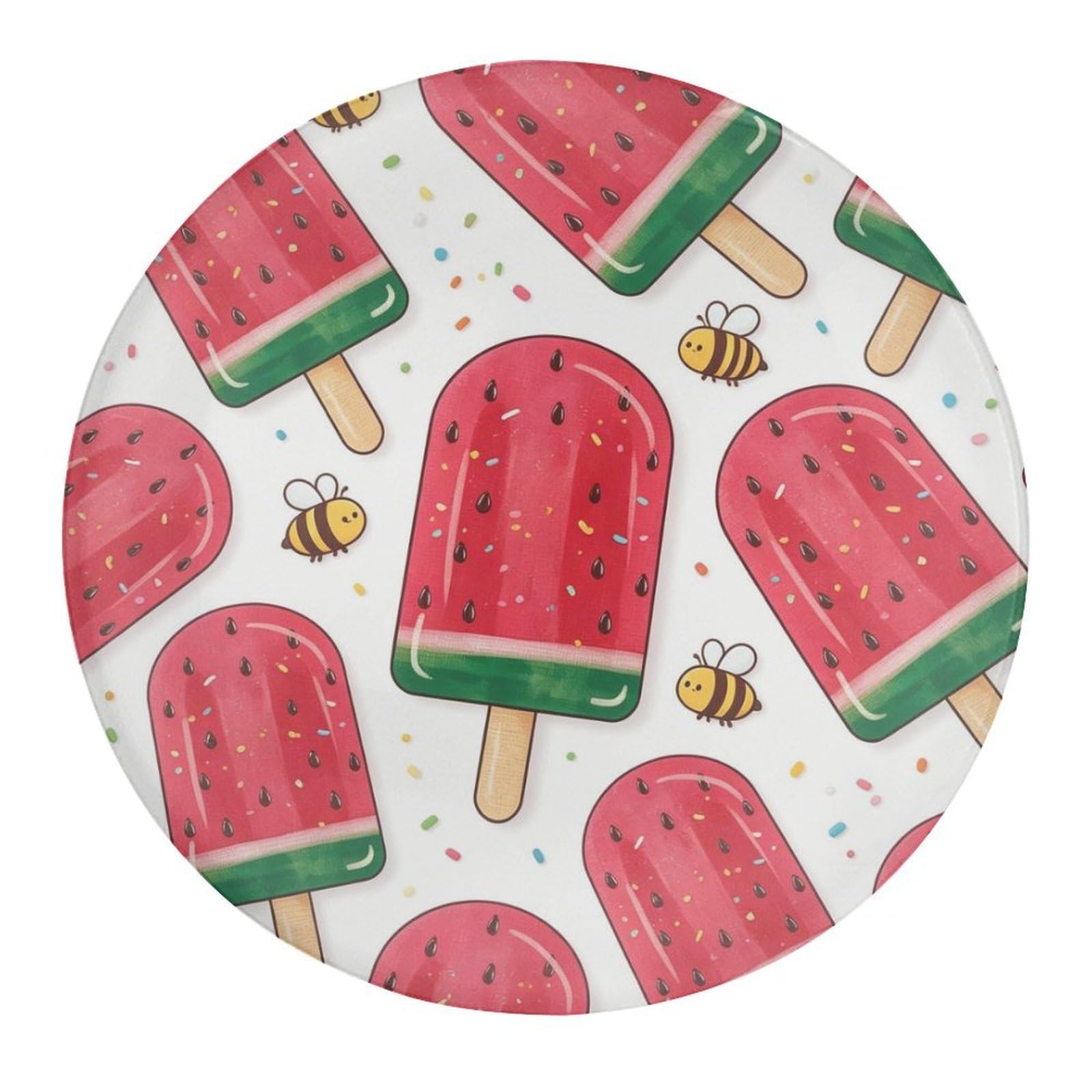 Fekiloot Style Watermelon Ice Cream Refrigerator Magnet Fridge Magnet4 Pcs