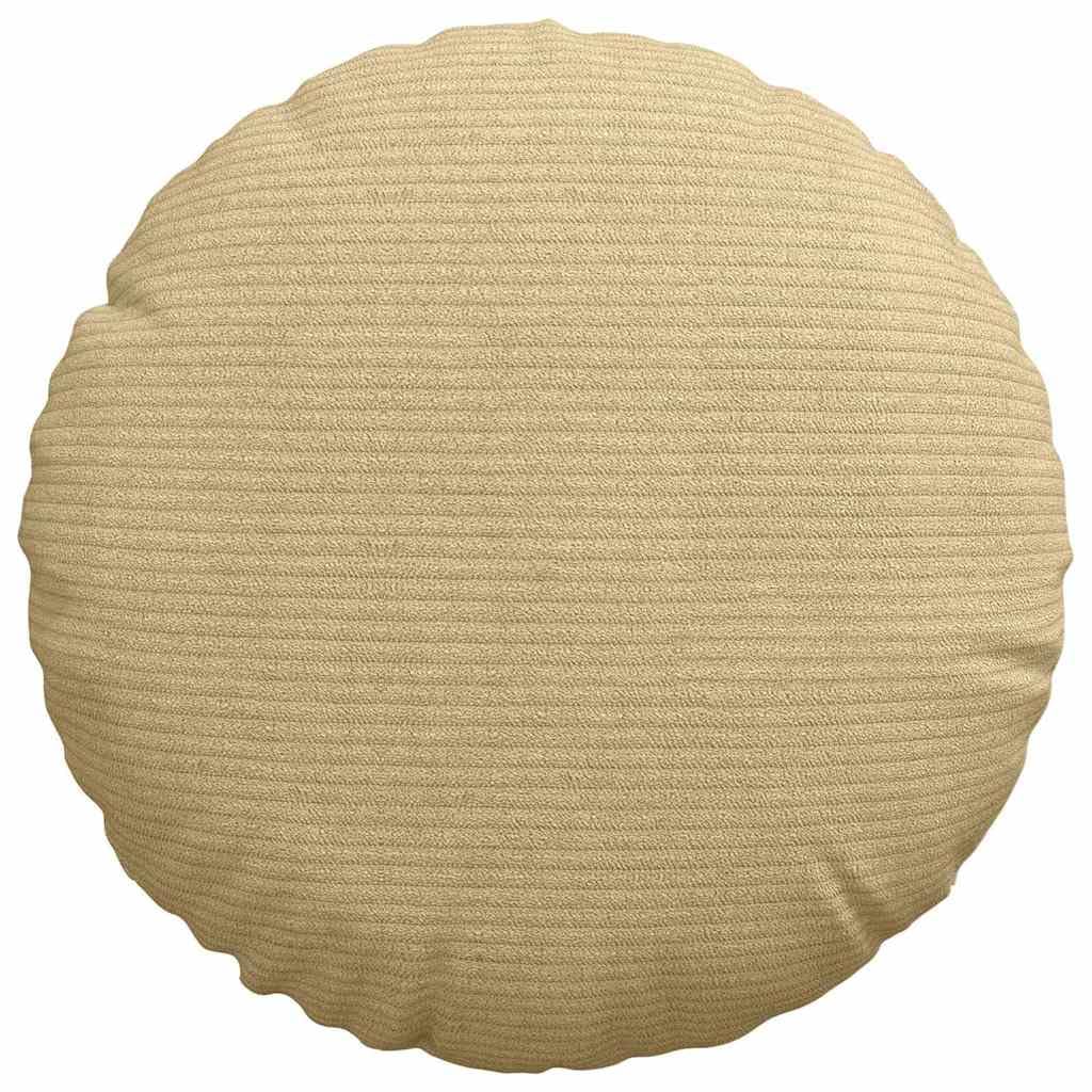 Sitzkissen 2 Stück Grau-Grün Ø30 x 13 cm Cordstoff, weiche Sitzpolster für Stühle und Sofa, vielseitige Sitzauflage, runde Lendenkissen für Wohnzimmer Esszimmer Home Office
