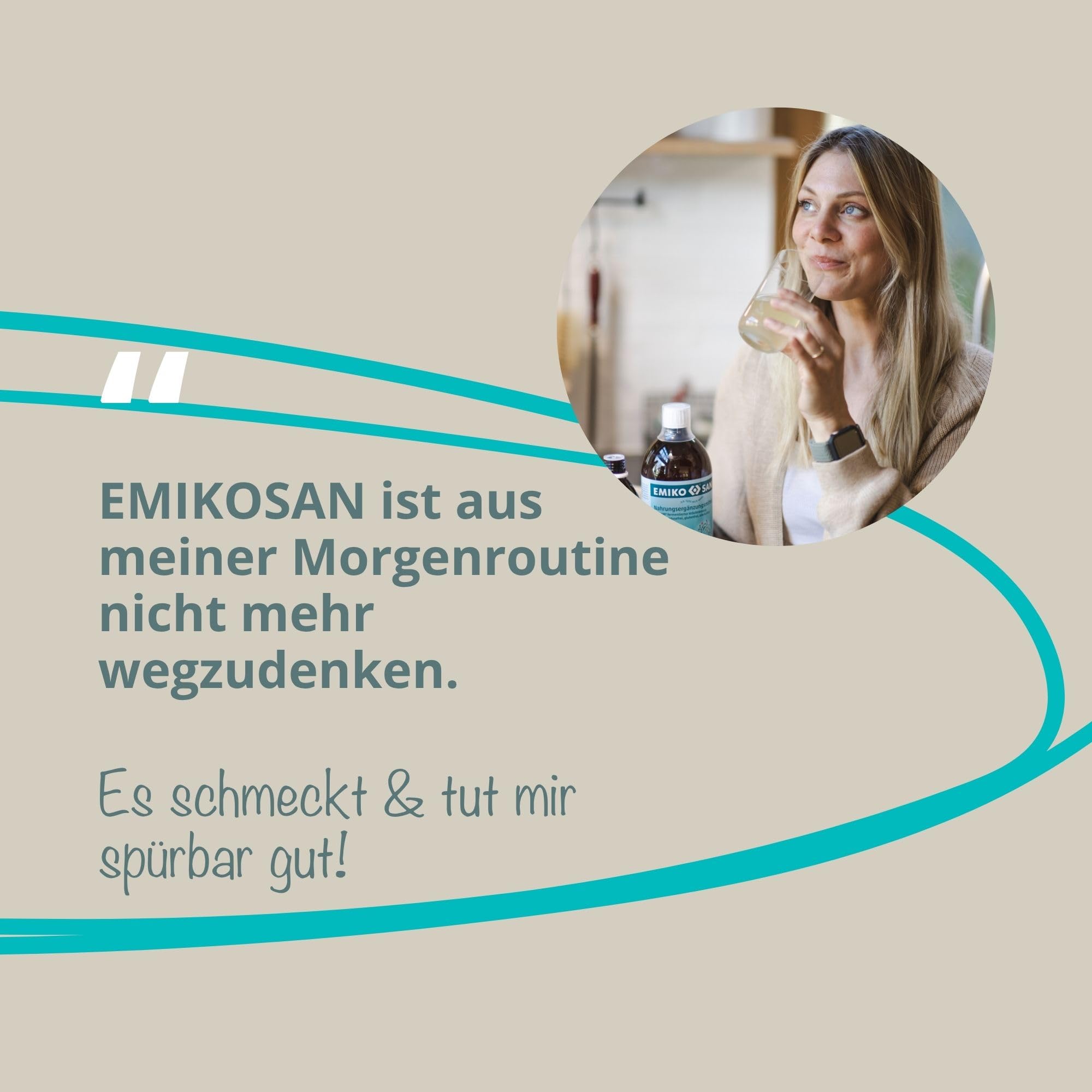 Emiko San Integratore alimentare con Microrganismi Effettivi EM (1 Litro) Emiko