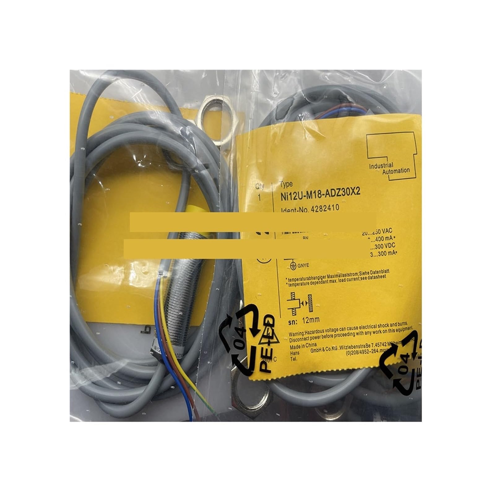 Capteur NI12U-M18-ADZ30X2 résout les pannes de détection sur métaux variés en usine