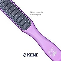 Vista 5 de Kent AirHedz Glo Flat - Cepillo (9 filas), color morado