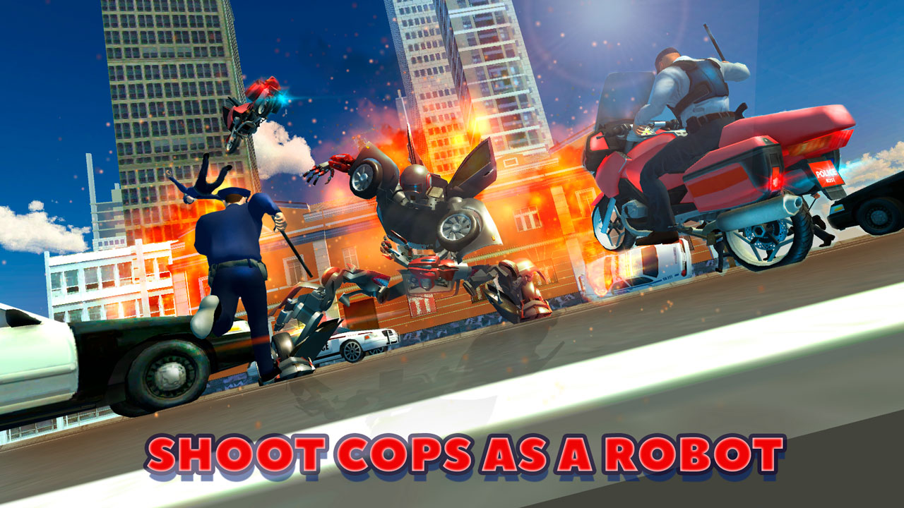 Transformers Racing Car Robot: Cops vs Transformers Racing - App on Amazon Appstore