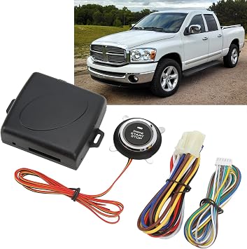 Push to Start Ignition Kit Universal Start Stop Button System for DC 12V Vehicles