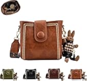 Vintage Fashion Bag With Adjustable Wider Shoulder Strap, Vintage Retro Small Water Bucket Bag, Crossbody Bags for Women