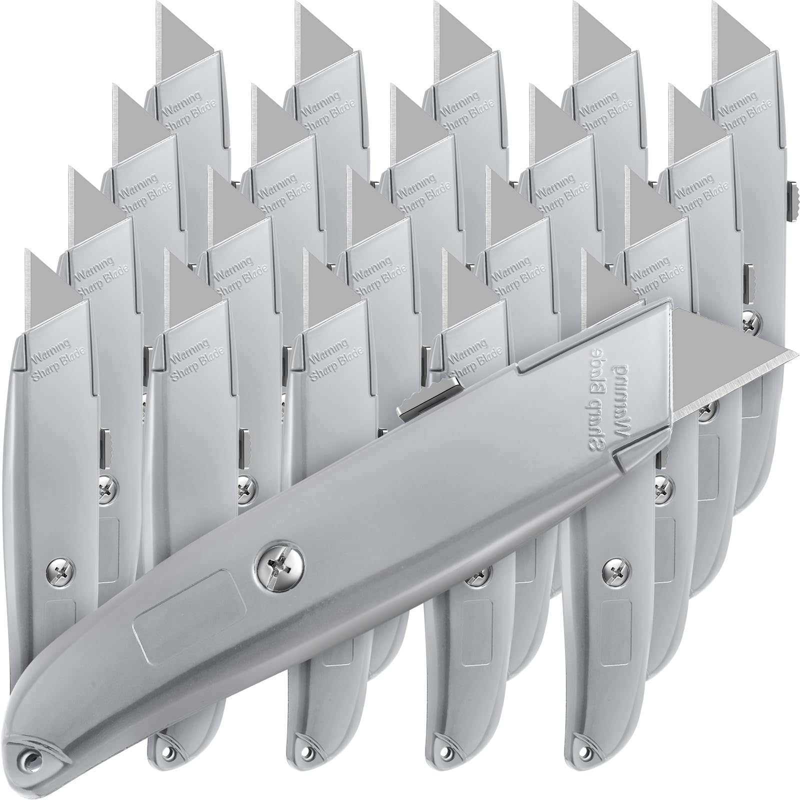 Reginary 20 Box Cutters - Bulk Retractable Utility Knives -7