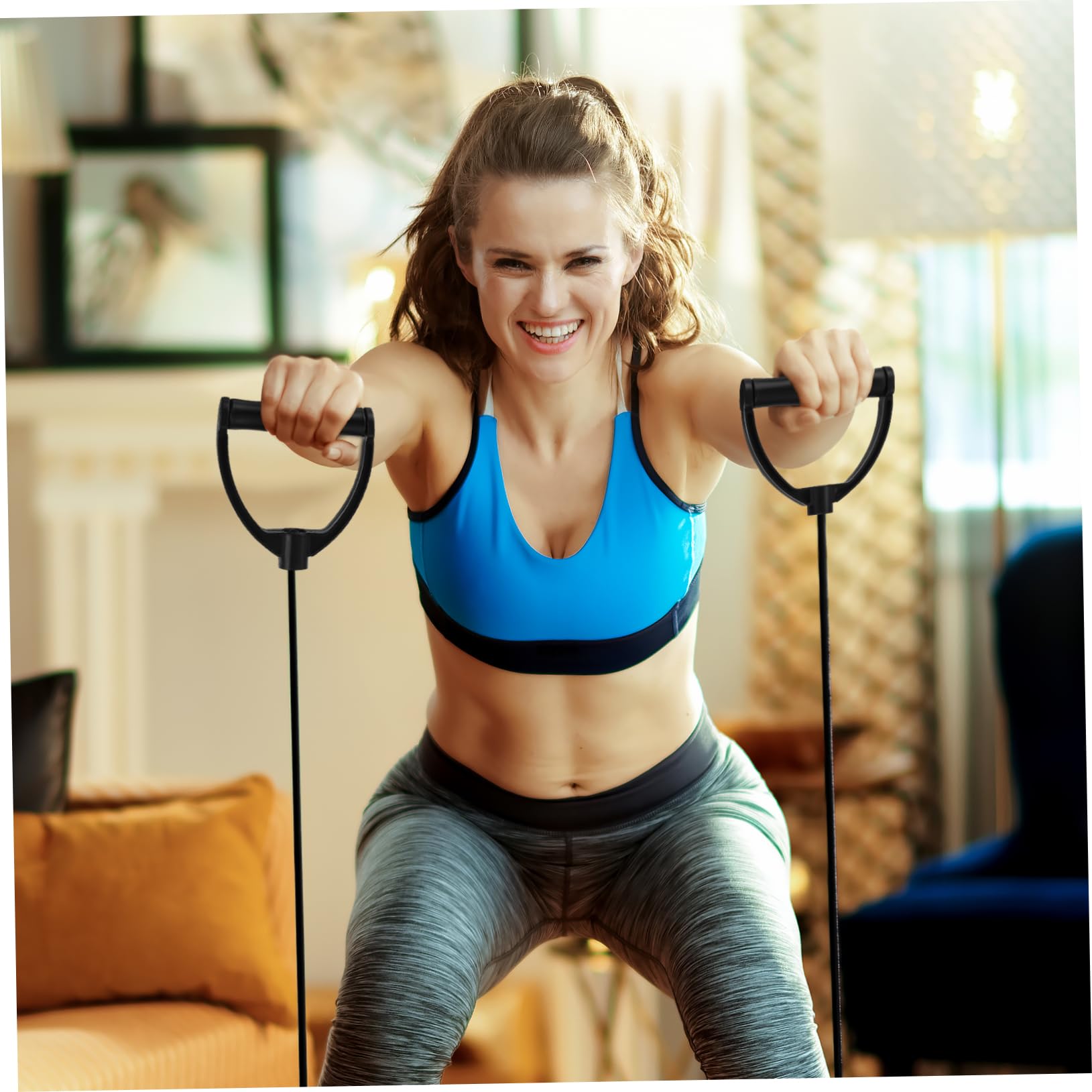CLISPEED 1 par de bandas de resistencia stepper, cordones de entrenamiento, bandas de entrenamiento para levantamiento de pesas, entrenamiento de fuerza, desarrollo muscular