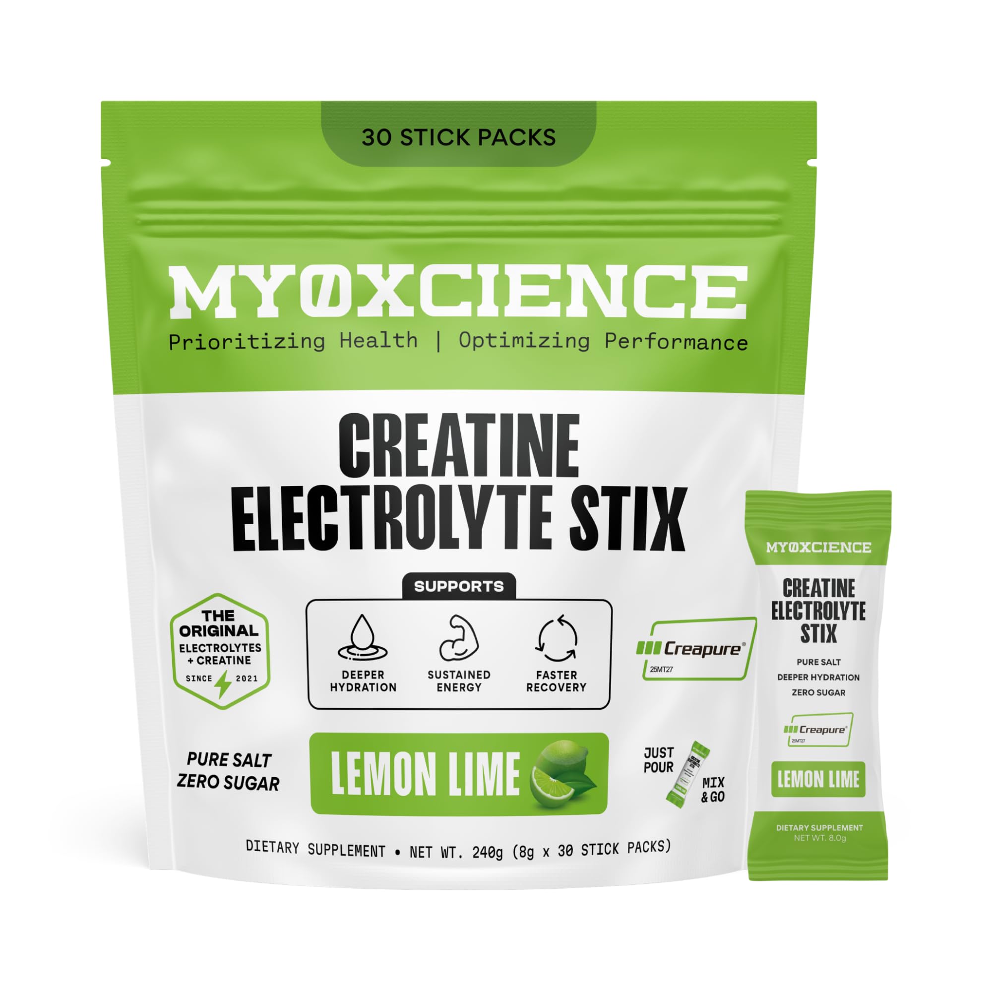 MYOXCIENCE Electrolyte STIX | Lemon Lime Flavor | 45 Serving Jar — Amazon image 13