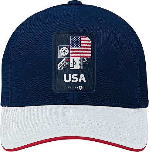 Miniatura 21 de Outerstuff Sombrero de malla Procrown con mosaico de contraste para niños de la Copa Mundial