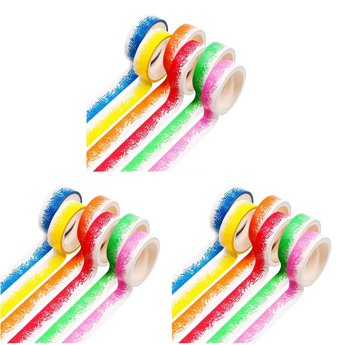 EXCEART 18rollos Cinta Washi Decorativa De Cinta Adhesiva para Manualidades y Scrapbooking Pies De Diseño Creativo para Decorar Diarios Tarjetas y Proyectos DIY
