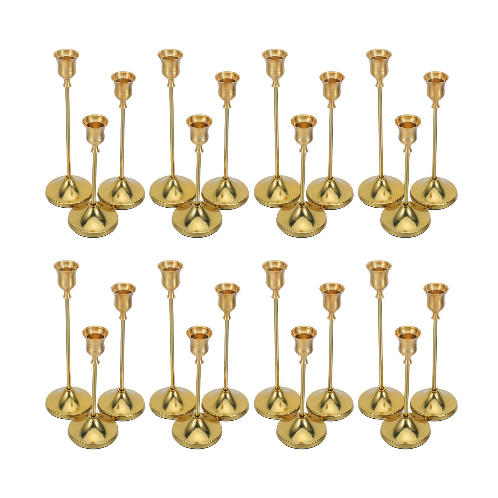 30 Stück Vintage Goldene Kerzenständer für Spitzkerzen 3/4 Zoll
