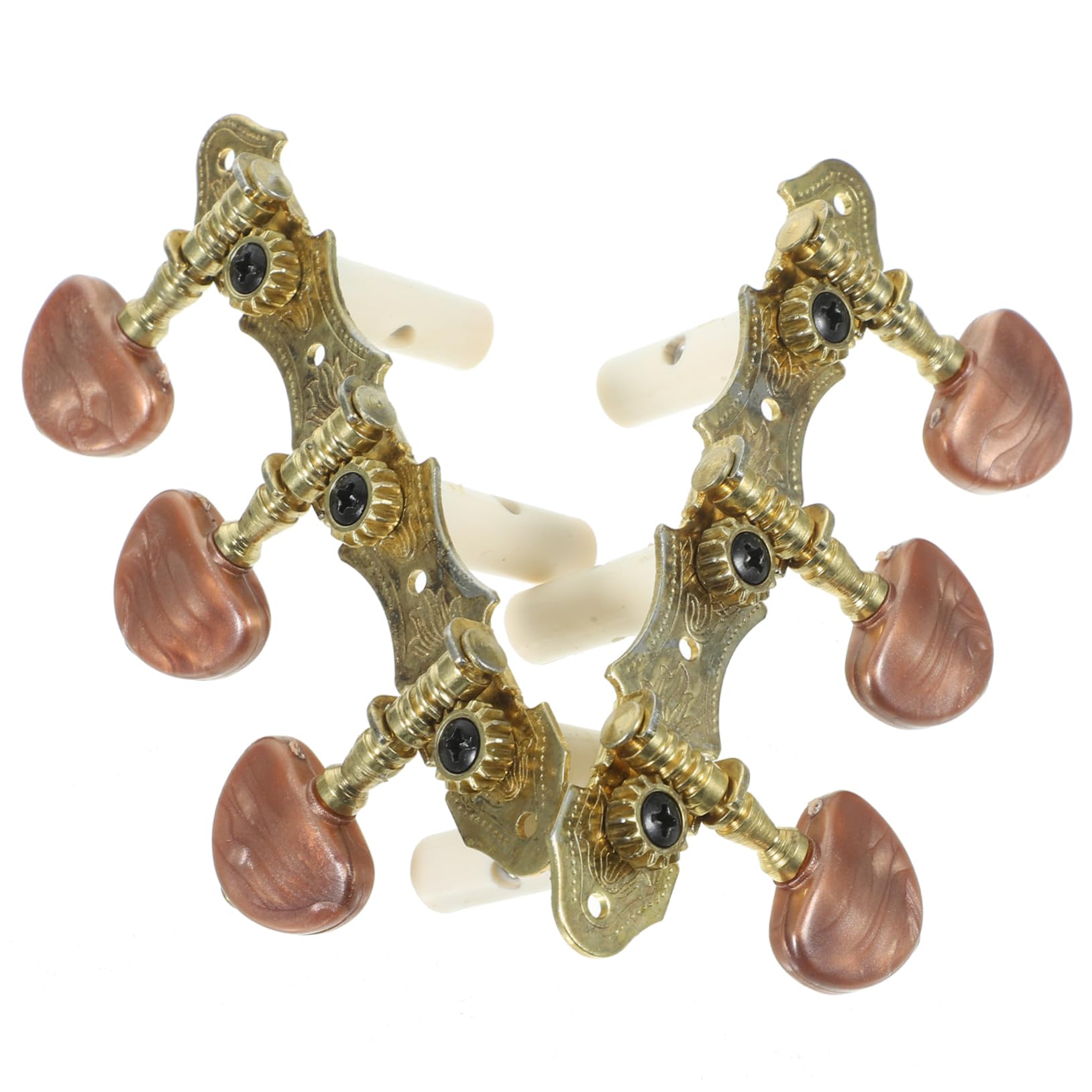 VICASKY Rows Guitar Pegs Replacement Tuning Pegs for Acoustic Electric Guitars Lightweight Folk Guitar Tuners for Beginners Professionals Durable Instrument