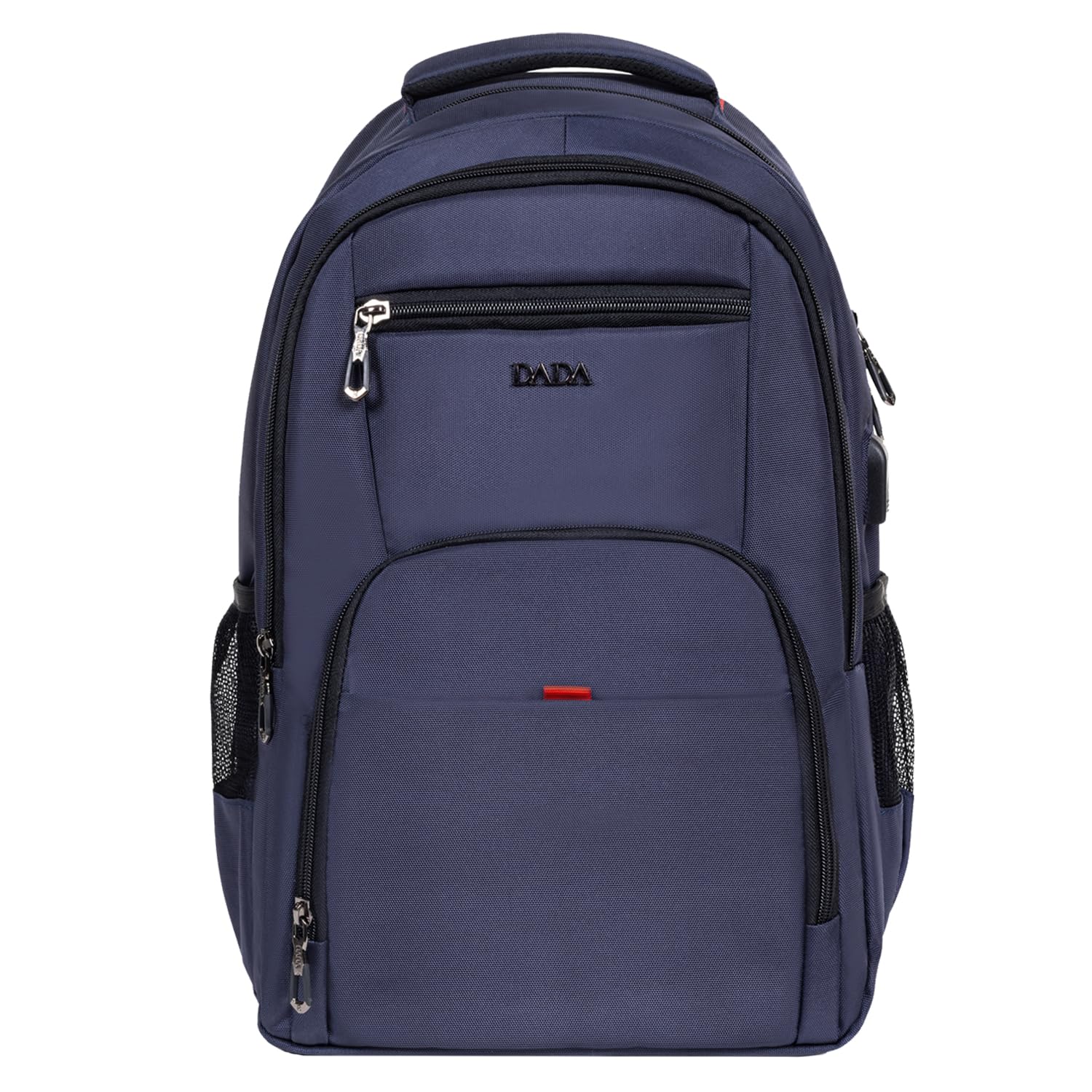 Dada 06 Ortaokul Lise Üniversite Okul Çantası Laptop Dizüstü Bilgisayar Çantası 13,3"-14" inç Unisex Gündelik Kadın Erkek Sırt Çantası Usb Type-C Aparat Darbe Emici Koruma Su Geçirmez Kumaş (Lacivert)