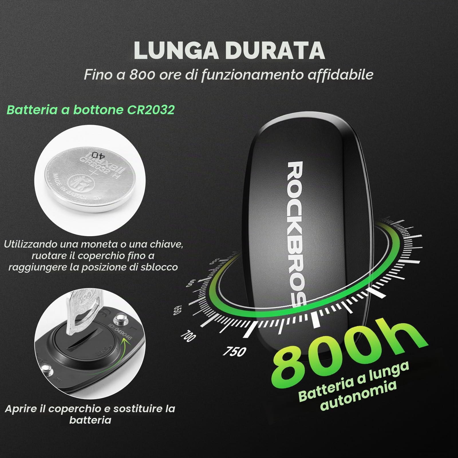 ROCKBROS Fascia Cardio Bluetooth e ANT+, Cardiofrequenzimetro da Braccio con Fascia Sensore di Frequenza Cardiaca in Tempo Reale, Impermeabile IP67, Compatibile con Strava Zwift Wahoo Garmin
