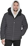 Calvin Klein Hommes Poids moyen Sherpa Ligné PufferJacket