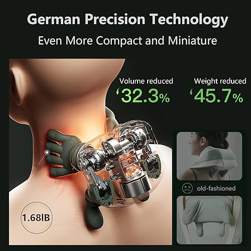 Miniatura 4 de Siasoo - Masajeador de cuello, masajeador de espalda y cuello con calor para hombros y espalda, masajeador de cuello 2025 para aliviar el dolor de