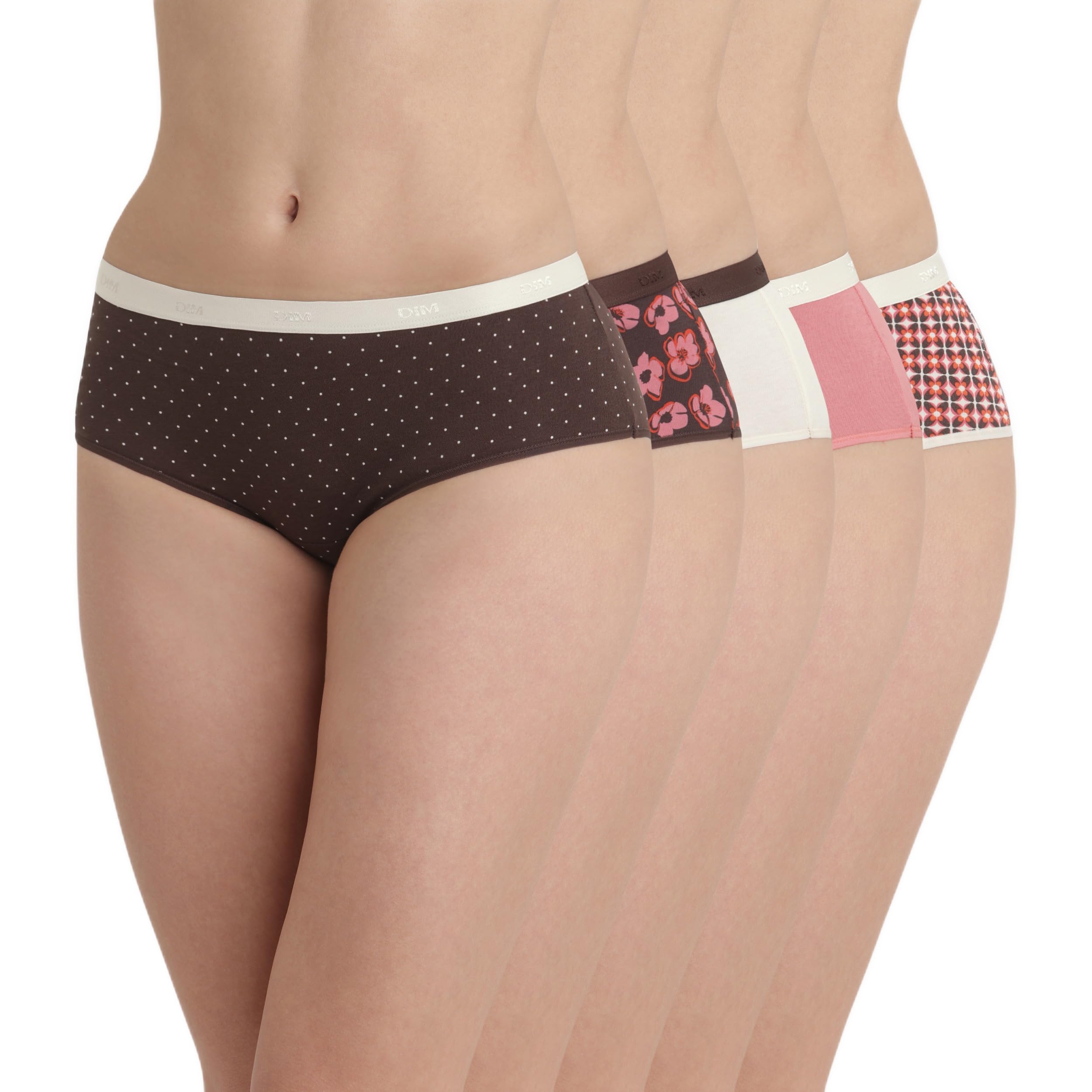 Dim Pack Bóxers De Algodón Les Pockets Cotton Mujer x5