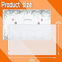 Vista 2 de Vmiapxo Paquete de 50 protectores de hojas transparentes de 11 x 17 pulgadas para carpeta de 3 anillas, protectores de plástico resistentes