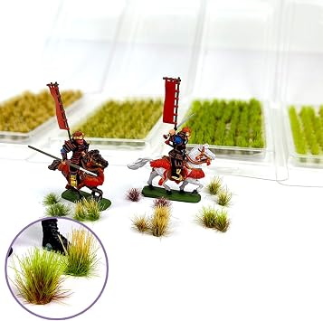 208 PCS Static Grass Tuft Model Grass Tufts Terrain Model Kit Resin Static Scenery Model for Train Landscape Railway Artificial Grass Modeling, Style 1