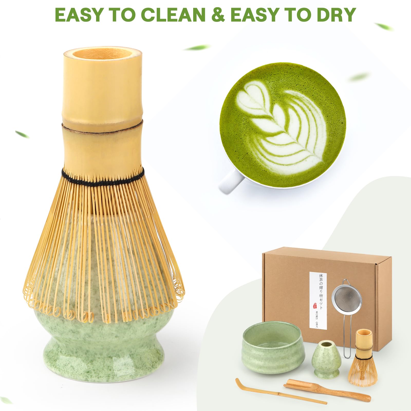 Matcha Kit 5 Piezas Bambú para Amantes del Matcha y Ceremonias del Té