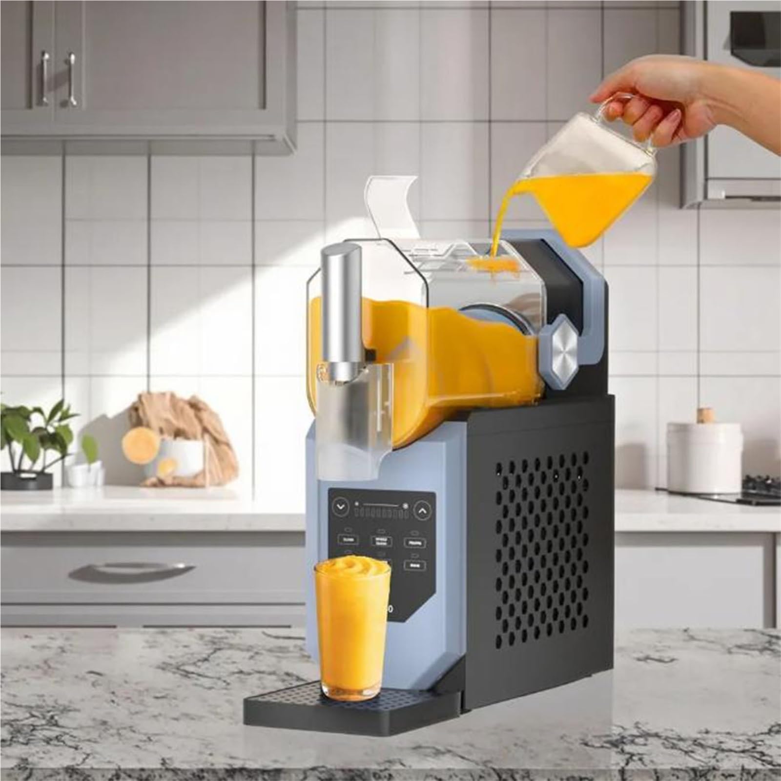 Photo 1 of ****CHECKED 7/19/25 - SOLD AS IS/ NO RETURNS - SALE FINAL - FOR PARTS ONLY****New Slushie Machine, Sand Ice Maker, Frozen Drink Maker With 5 Preset Modes | No Ice Needed | Self-Cleaning Slush Machine For Home Or Commercial Use | Perfect For Smoothies, Mar