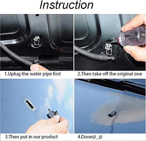 Miniatura 3 de para Nissan Navara D22 D40 1998-2015, boquilla de chorro para limpiaparabrisas delantero