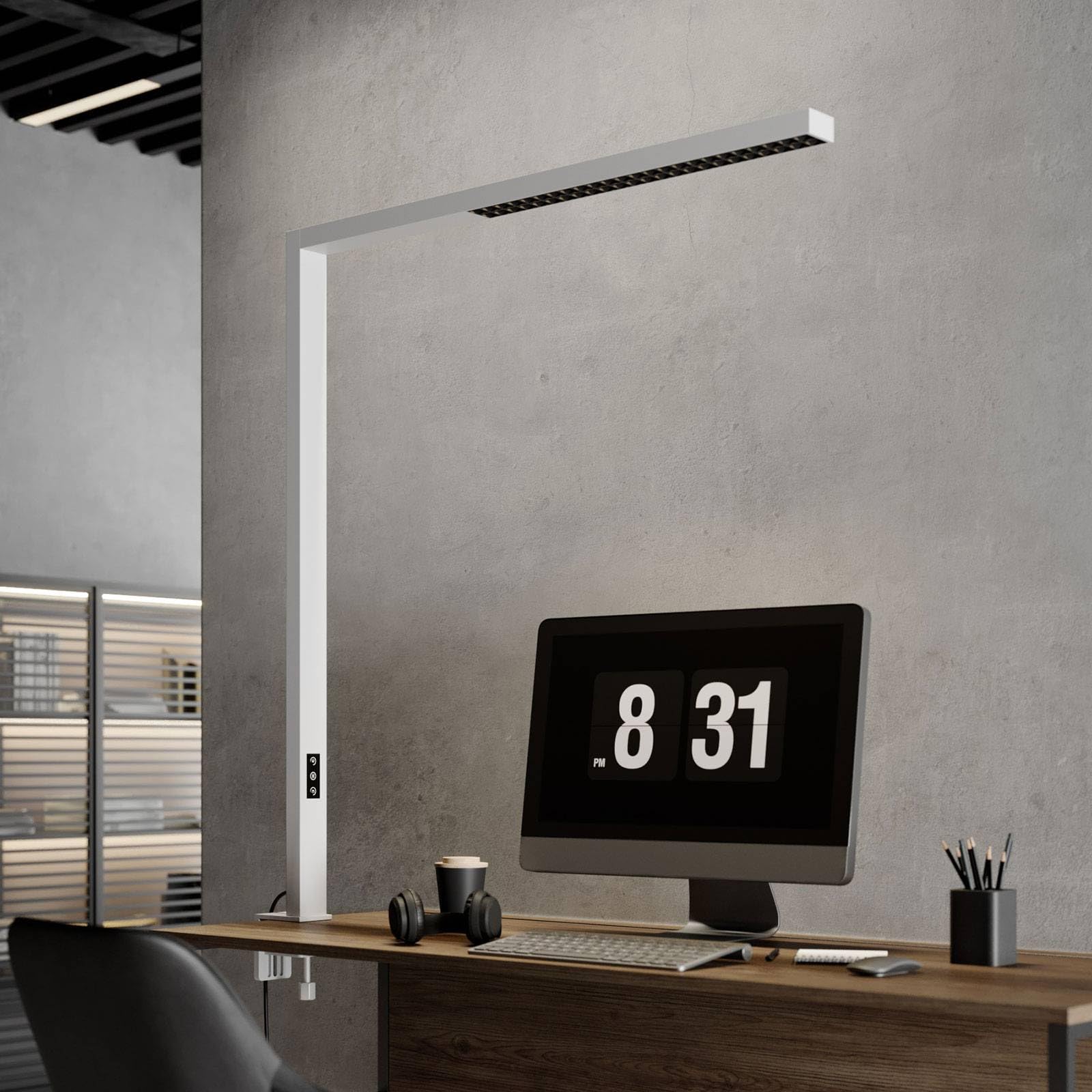 Arcchio dimmerabile (Moderno) colore Bianco, in Alluminio ad es. Studio & Ufficio lampadina inclusa
