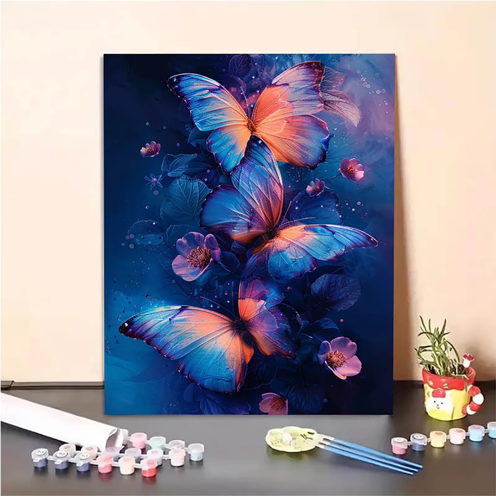 Amazon.com: Butterfly Paint by Numbers Kit for Adults Beginner