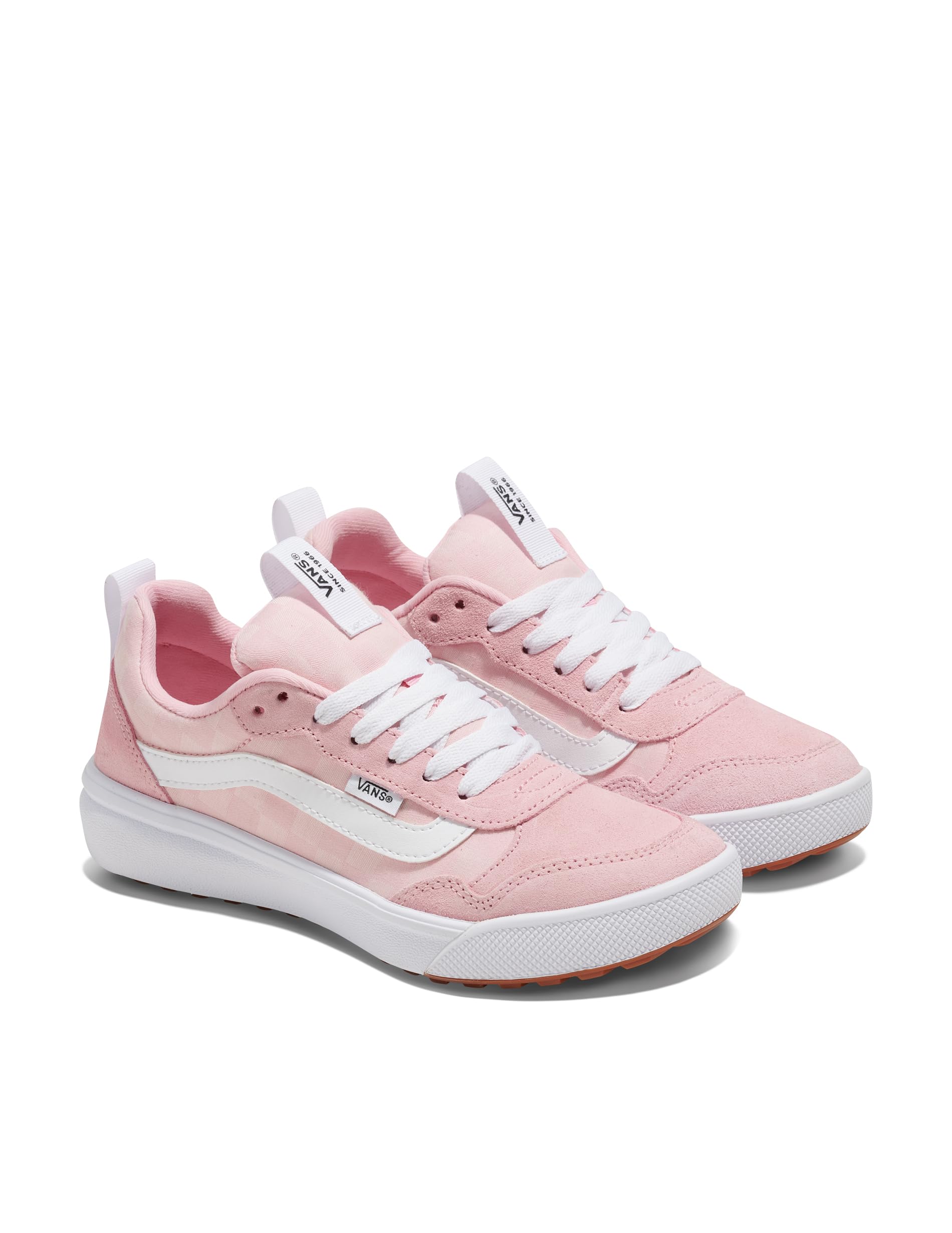 Vans Women's Range EXP Sneaker: 9 Check Textile Coral Blush