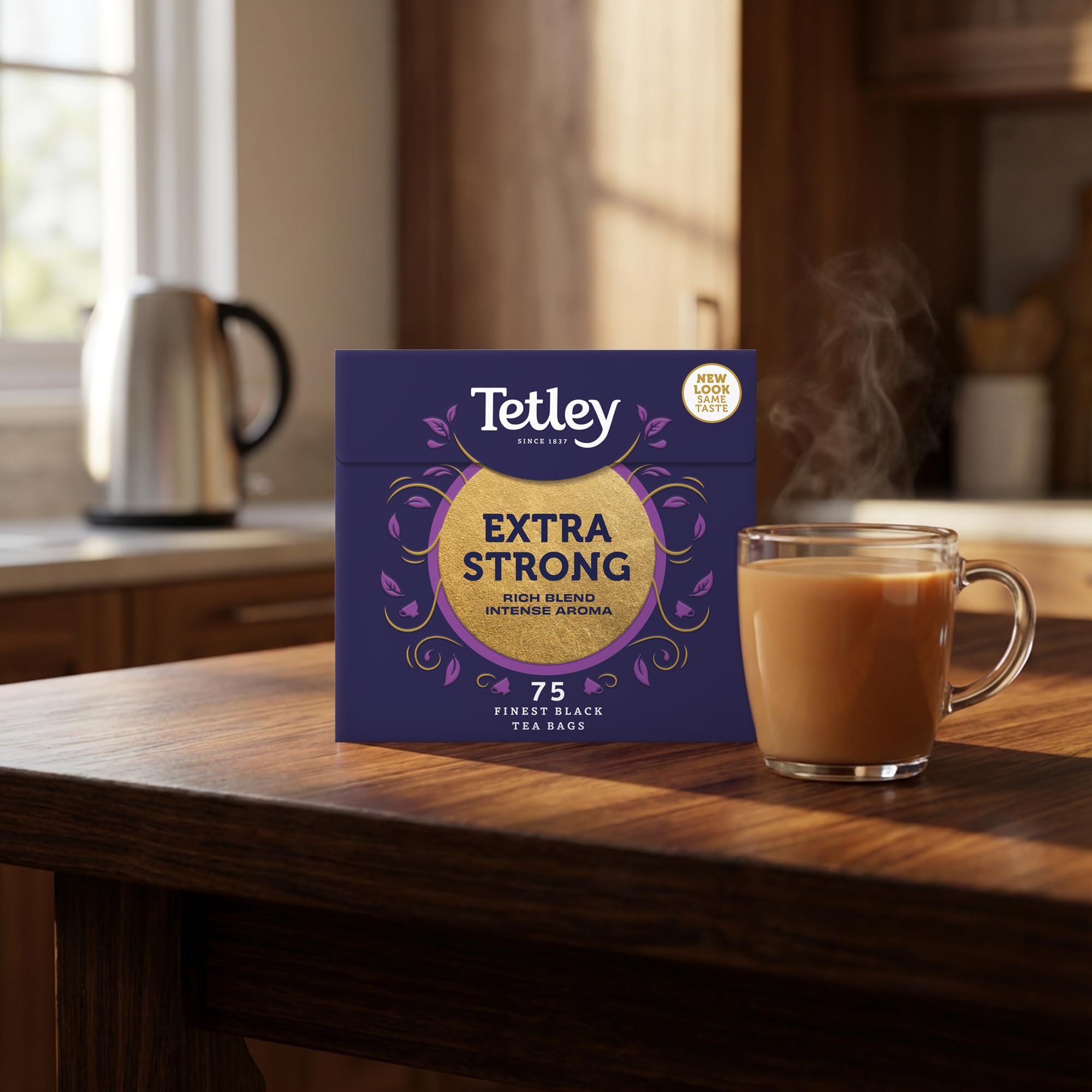 Tetley Extra Strong Tea, 6 x 75 Tea Bags - Rainforest Alliance