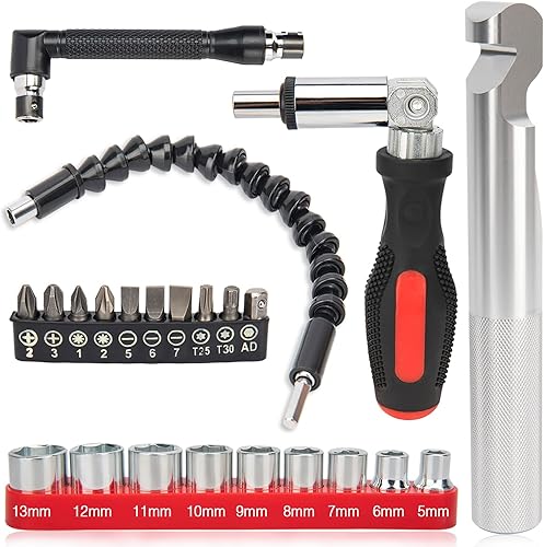 Herramienta de extracción de cambio de correa compatible con Polaris RZR S 900XPRZR XP4 1000 con kits de extensión de broca flexible