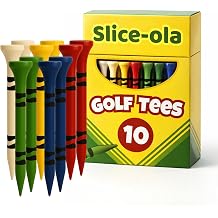 Funny Golf Tees | Golf Accessories for Men | Top Golf Gifts for Men & Unique Golf Gifts for Golfers | Premium Golf Stuff & Golf Bag Accessories | Wooden Bamboo Tees