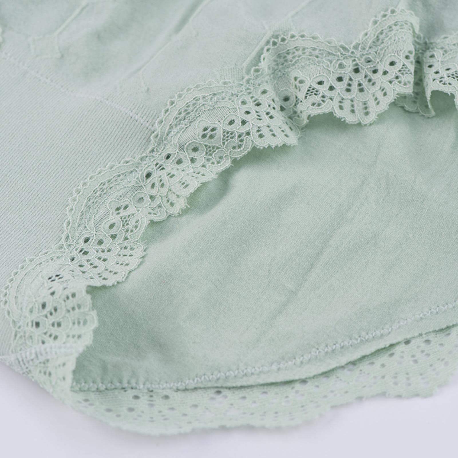 Pełne majtki z wysokim stanem 3 szt. wysoki stan plus size bawełniane majtki damskie damskie - błękitne, XXL 55-65 kg