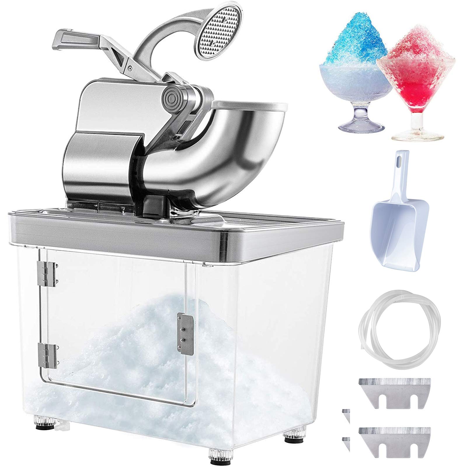 VEVOR Snow Cone Machine Commercial 180kg/H, Snowball Machine Commercial