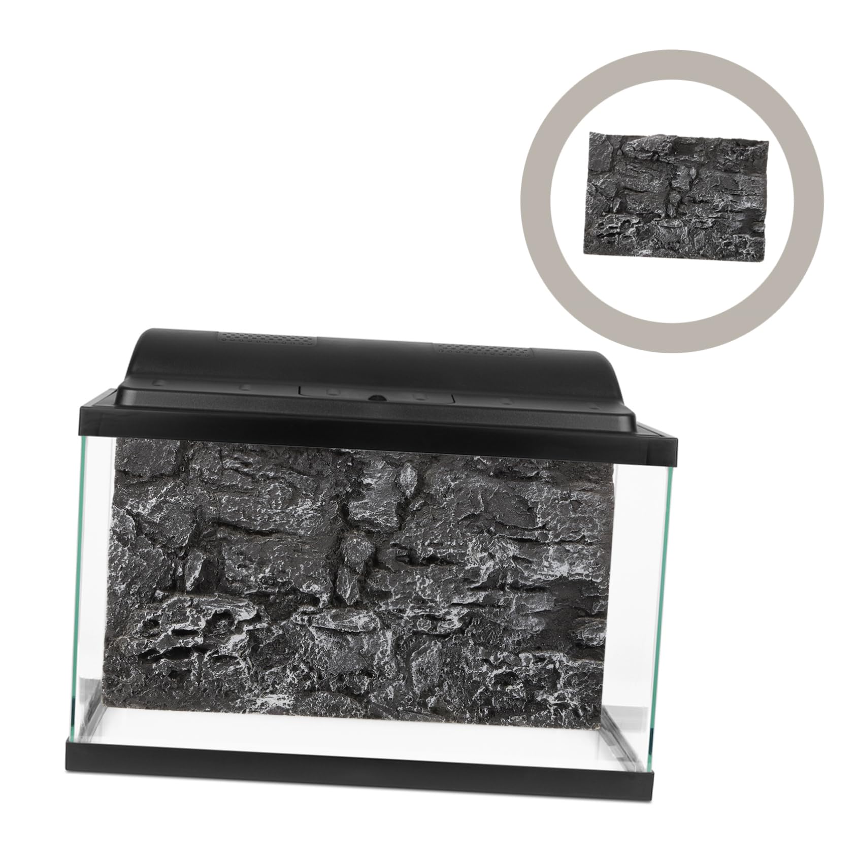 FRCOLOR 10piezas Fondo Decorativo para Acuarios y Terrarios De Reptiles Diseño De Roca Natural para Crear Hábitats De Dragones y Geckos