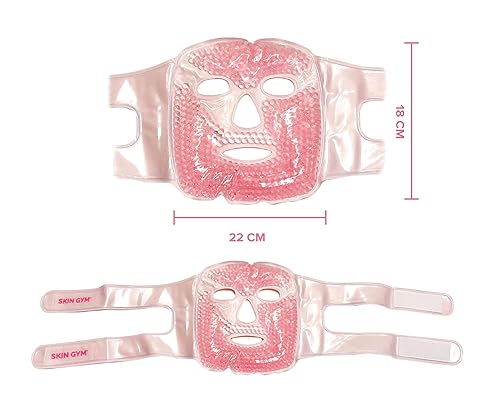 Miniatura 4 de SKIN GYM Cryo Chill Ice - Máscara facial con cuentas de hielo para el cuidado de la piel con terapia avanzada de frío, máscaras faciales para ojos
