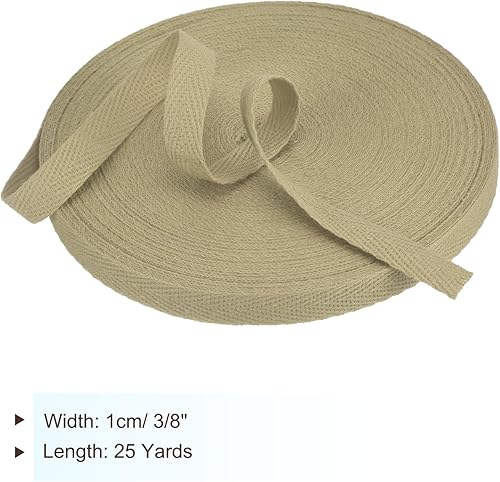 Vista 528 de PATIKIL Cinta de sarga de algodón de 3/4 pulgadas, 10 yardas, cinta de encuadernación al bies, cinta de espiga para costura, envoltura de regalos