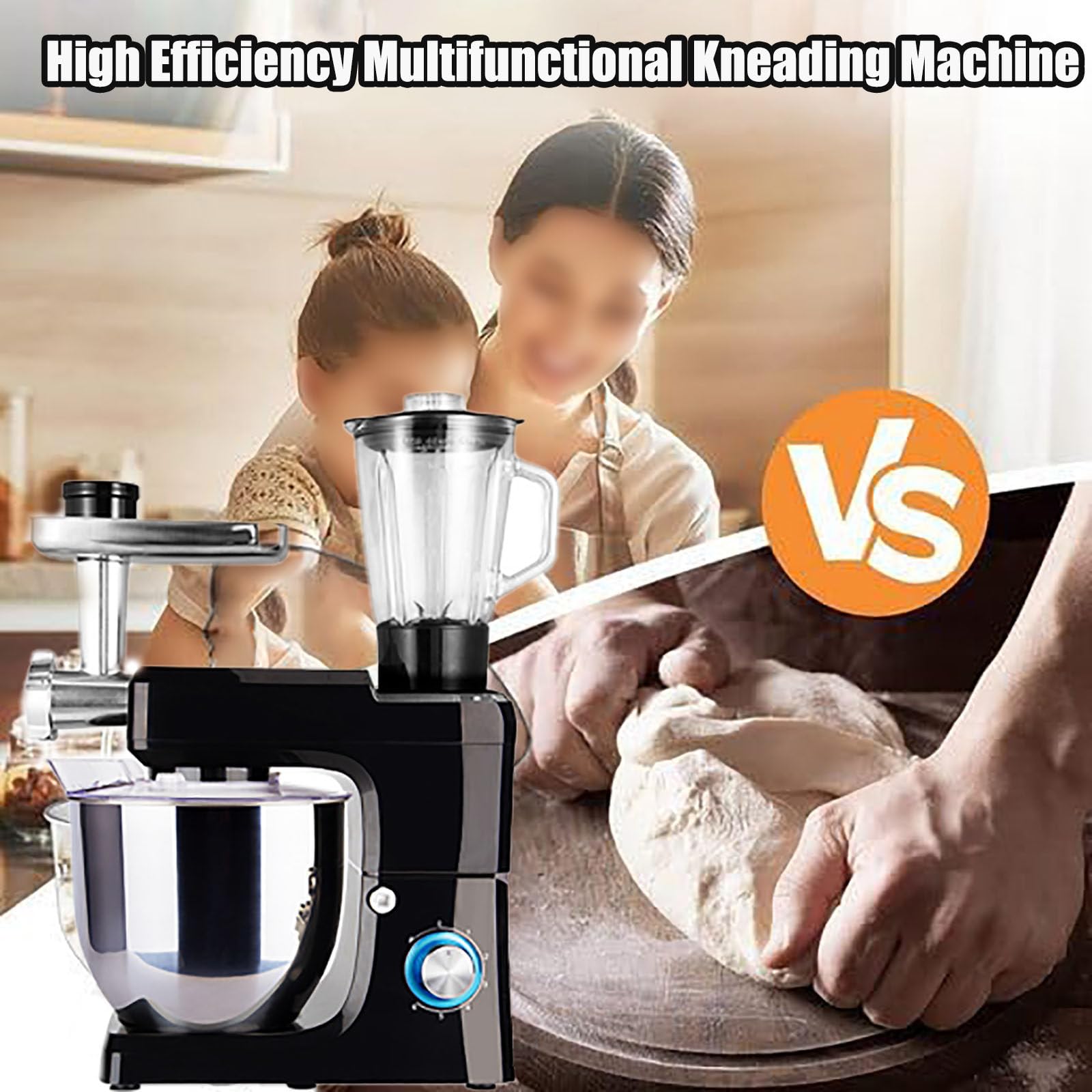 Robot kuchenny Blender Wielofunkcyjny blender kuchenny o mocy 1500 W z maszynką do mielenia mięsa, miksery Roboty kuchenne do kuchni, Sokowirówka 1,5 l