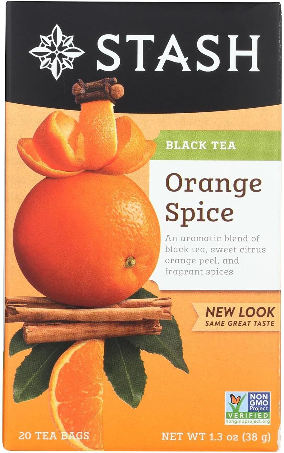 Stash Tea Orange Spice Black Tea, 30 Count Grocery & Gourmet Food