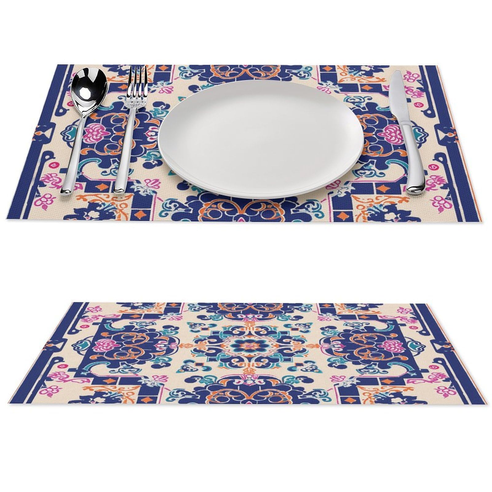Sets de table en PVC tissé pour protéger les tables de la chaleur et des taches