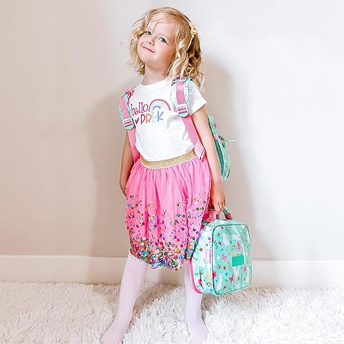 Miniatura 88 de mibasies Lonchera infantil para niñas pequeñas, bolsa de almuerzo aislada y reutilizable para la escuela, fresas surtidas, color rosa Surtido