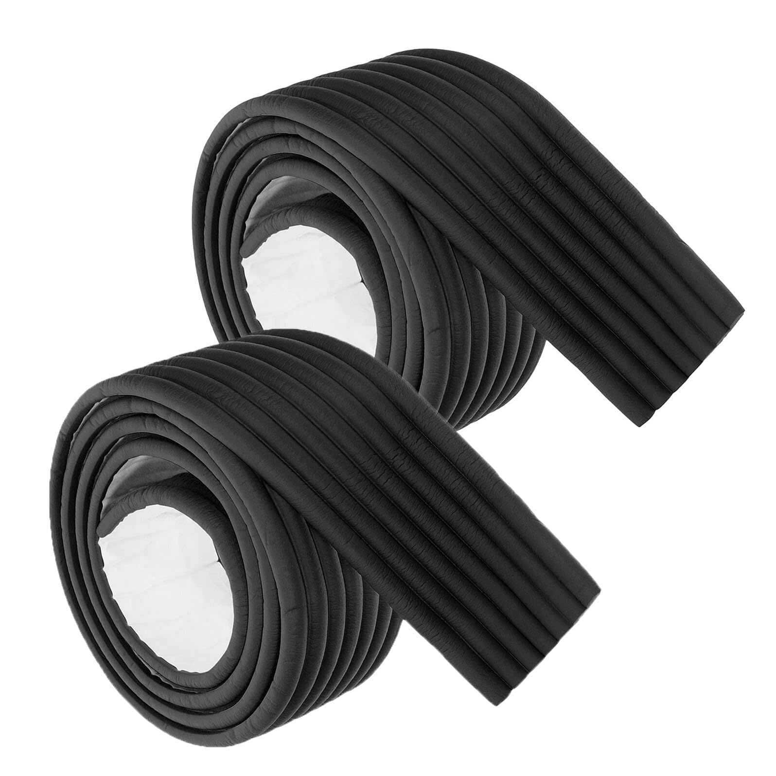 Protector antideslizante para escalera de cama con cojín autoadhesivo de doble capa en negro