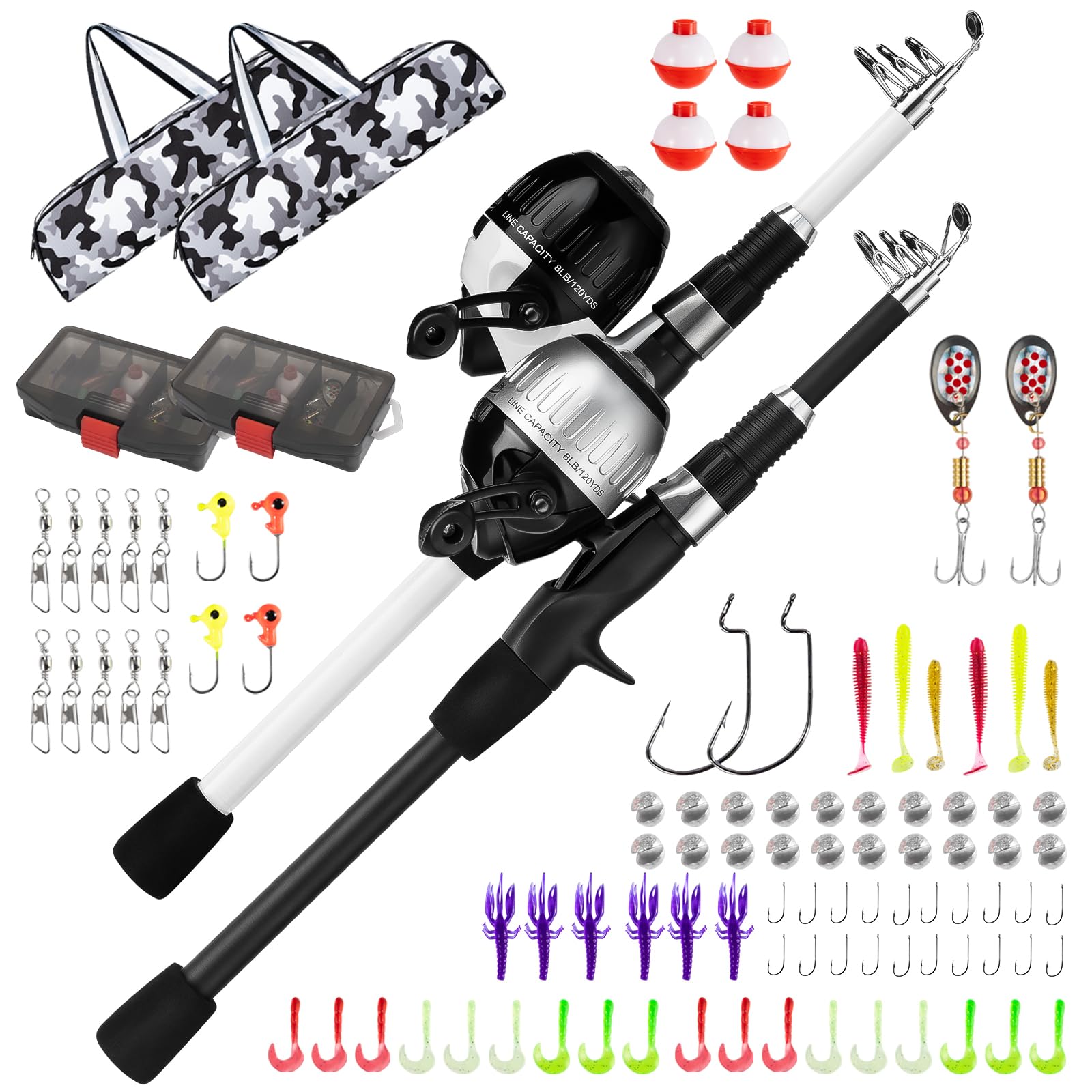 Photo 1 of WIDDEN Fishing Pole and Reel Combo for Kids
