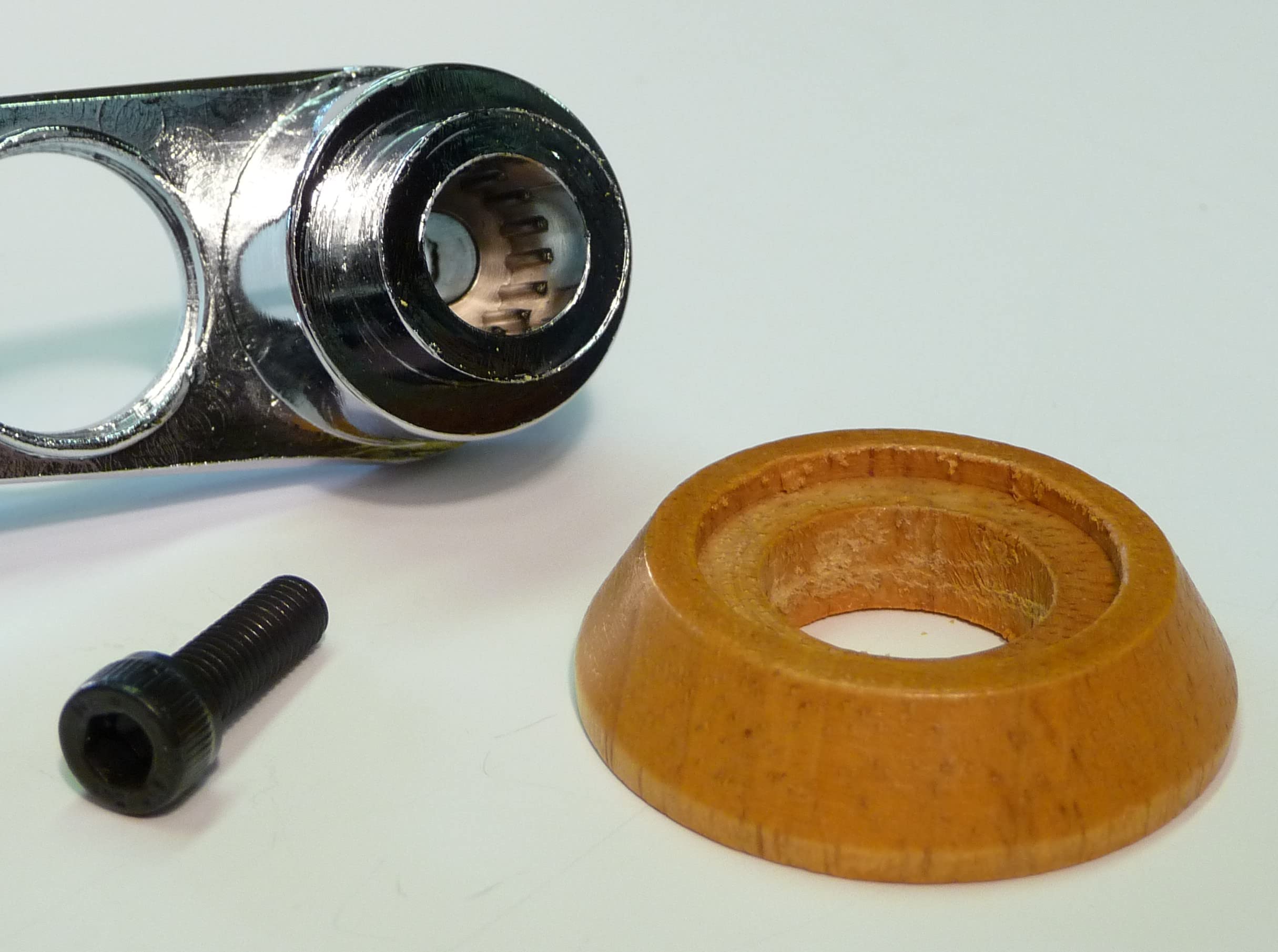 Fensterkurbel HOLZ/METALL-CHROM "1-PAAR"