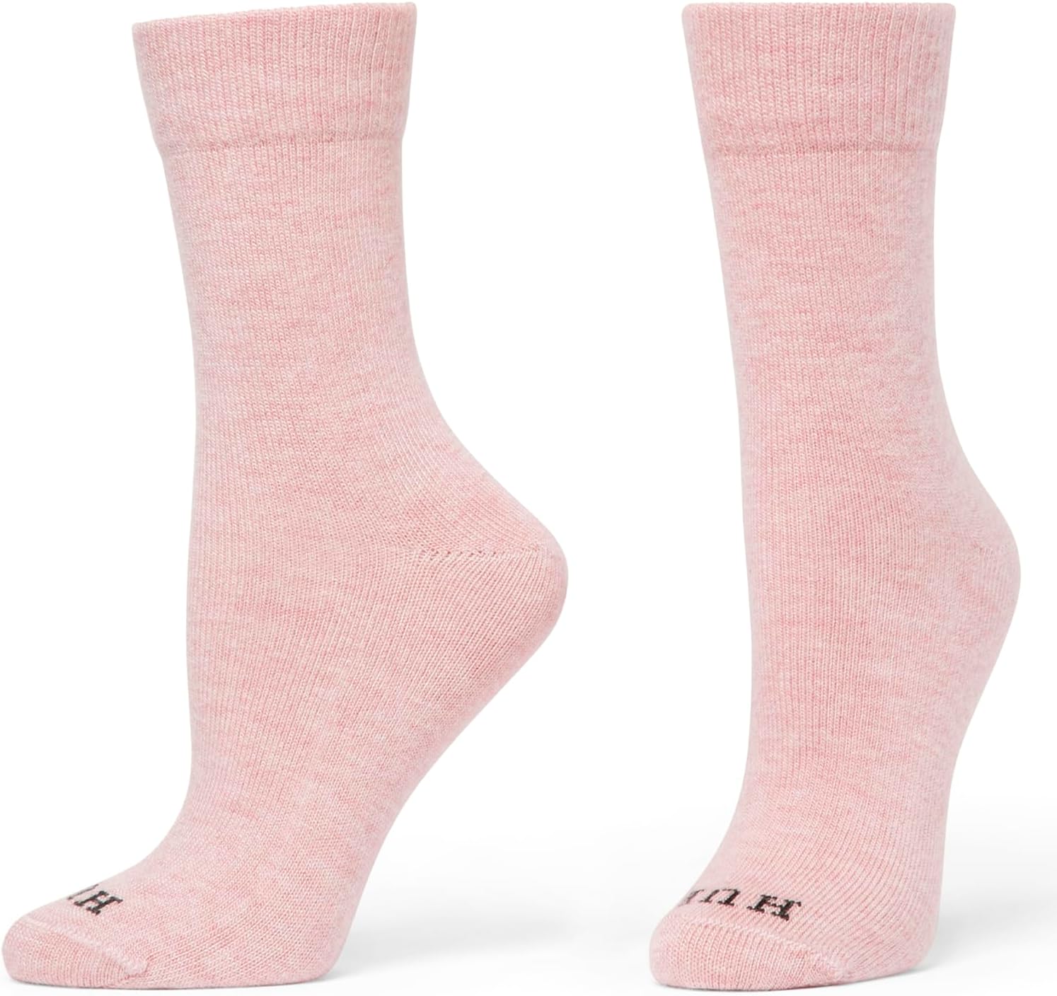 HUE womens Crew Length Boot Socks, 2 Pair Pack