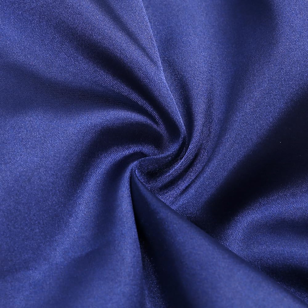 Verve Jelly Ensemble de pyjama 2 pièces en satin de soie pour bébé garçon et fille avec haut boutonné à manches courtes et pantalon de nuit