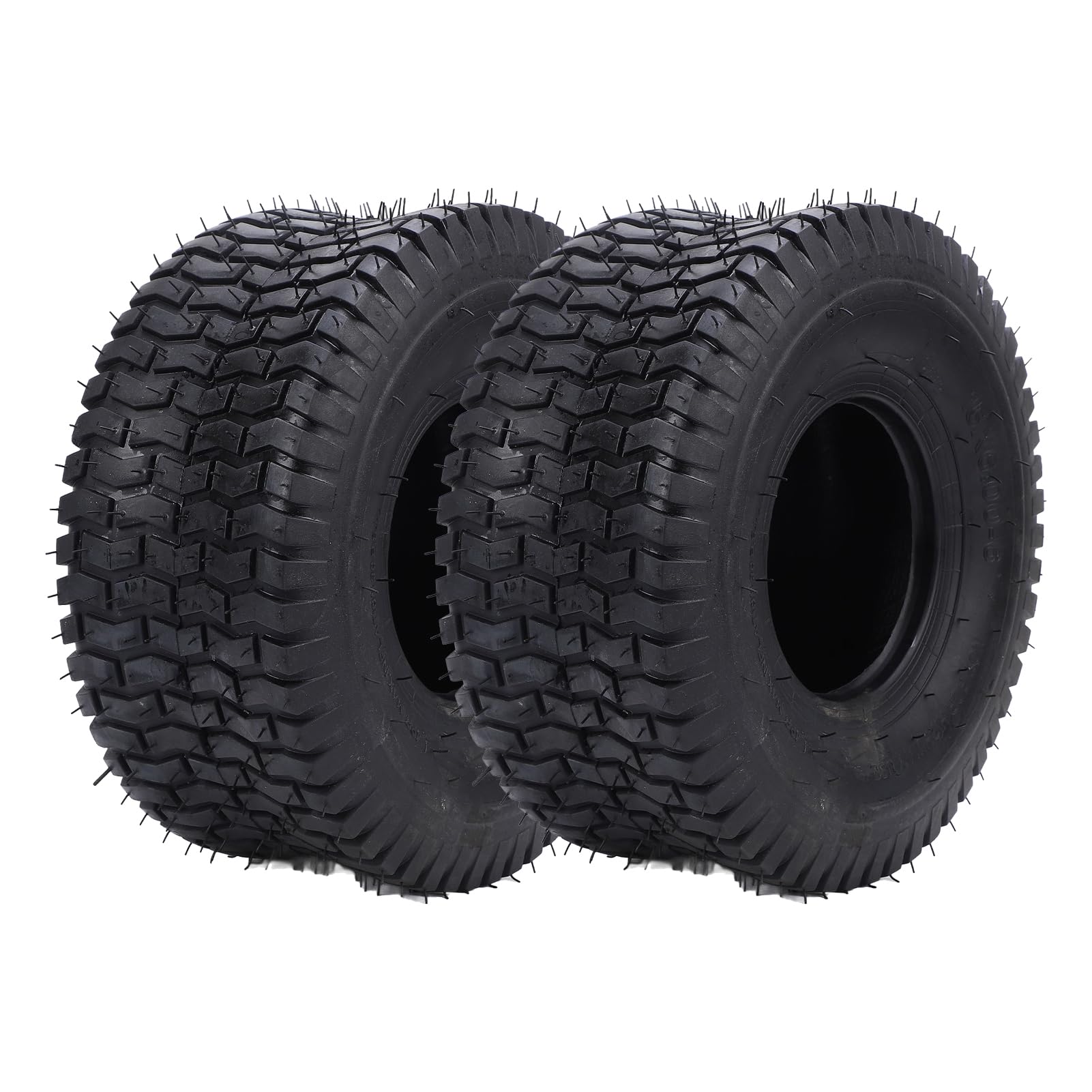 Ciężkie 15x6,00 6 Opony Ciągnikowe 4 PLY BUBELESS 570 LBS Obciążenie Obciążenia Opony Kosiarki Ogrodowej do Jazdy Kosiarki i Ciągniki Ogrodowe Czarne 2 Paczki
