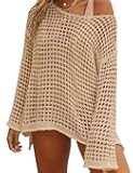 Bsubseach Crochet Cover Ups for Women Sexy Hollow Out Swim Cover Up Knit Summer Outfits